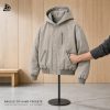 Custom Heavy Wash Hooded Utility Jacket Wholesale