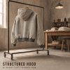 Custom Washed Hooded Utility Jacket with Zip Pockets Wholesale