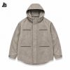 Custom Longline Hooded Utility Jacket Wholesale