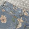 Custom Floral Print Wide-Leg Jeans Wholesale