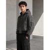 Custom Acid Wash Hooded Bomber Jacket Wholesale