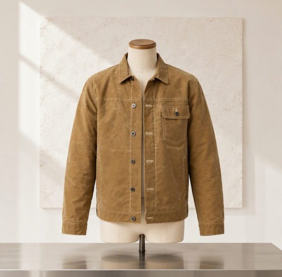 Custom Washed Canvas Trucker Jacket Wholesale