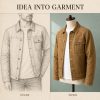 Custom Washed Canvas Trucker Jacket Wholesale