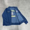 Custom Corduroy Embroidered Varsity Zip Jacket Wholesale