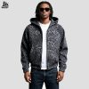 Custom Leopard Print Zip-Up Hoodie Wholesale