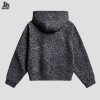 Custom Leopard Print Zip-Up Hoodie Wholesale