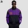 Custom Color-Block Varsity Bomber Jacket with 77 Patch Wholesale