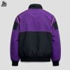 Custom Color-Block Varsity Bomber Jacket with 77 Patch Wholesale