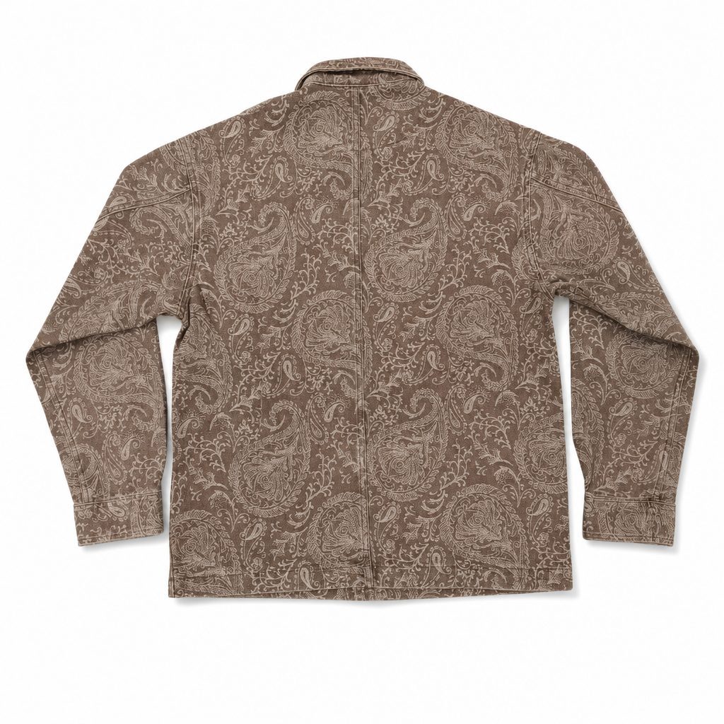 Custom Paisley Jacquard Overshirt Wholesale wholesale