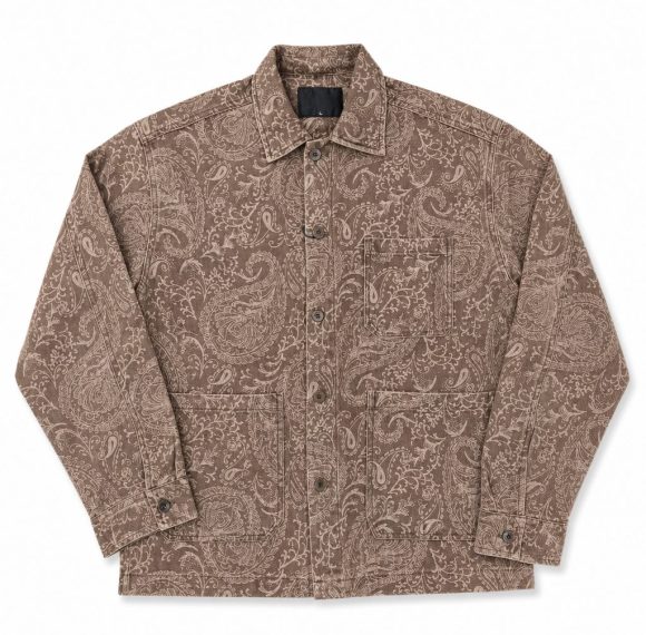 Custom Paisley Jacquard Overshirt Wholesale