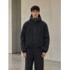Custom Acid Wash Hooded Jacket with Patch Pockets Wholesale