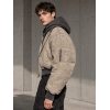 Custom Washed Oversized Hooded Bomber Jacket Wholesale