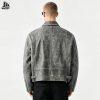 Custom Washed PU Moto Jacket with Waist Buckles Wholesale