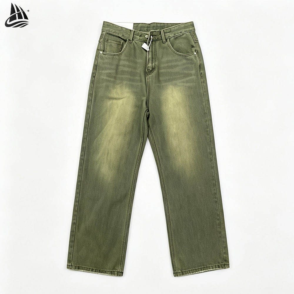 Custom Washed Utility Jeans Wholesale wholesale