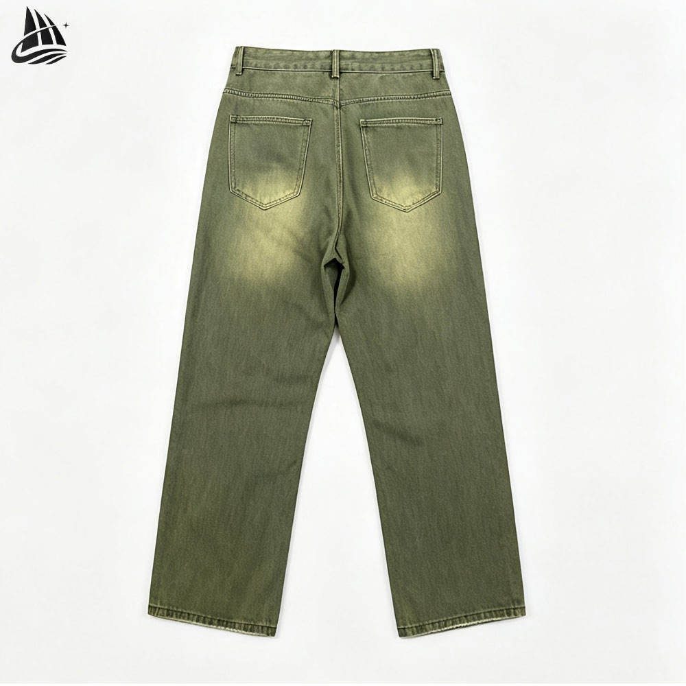 Custom Washed Utility Jeans Wholesale wholesale