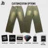 Custom Washed Utility Jeans Wholesale