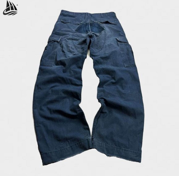 Custom Washed Multi-Pocket Cargo Pants Wholesale