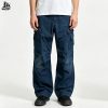 Custom Washed Multi-Pocket Cargo Pants Wholesale