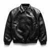 Vintage Embossed PU Leather Moto Jacket