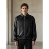 Vintage Embossed PU Leather Moto Jacket