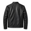 Custom Winter Black Racing Motorcycle Leather Jacket