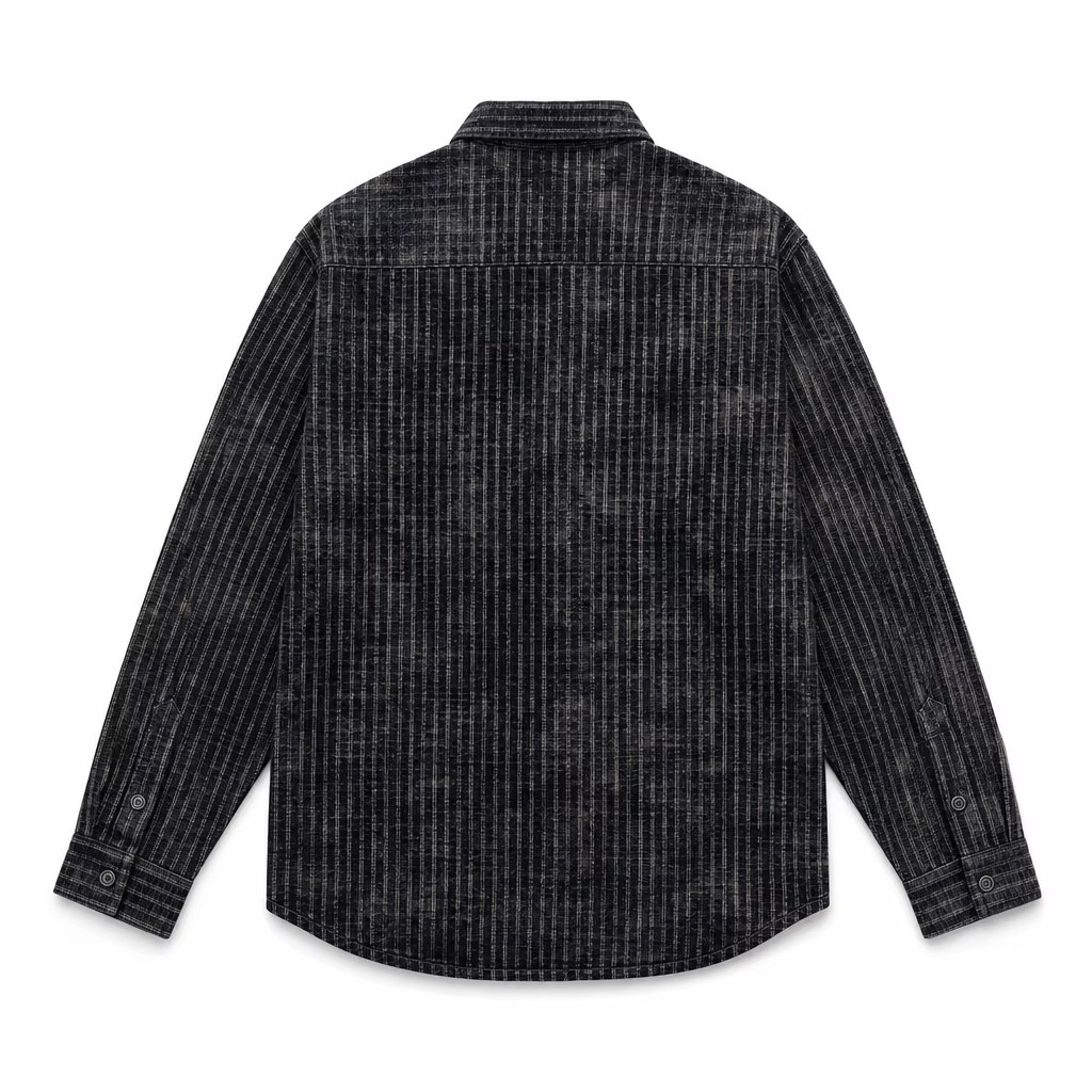 Custom Tie Dyed Corduroy Overshirt back