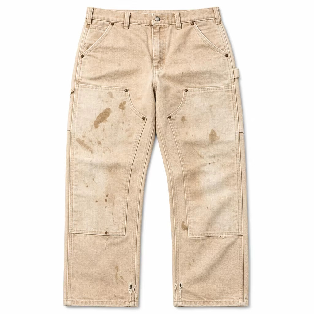 Custom Heavy Duck Canvas Double Knee Work Pants