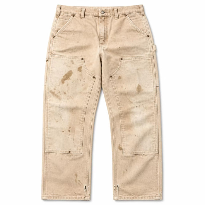 Custom Heavy Duck Canvas Double Knee Work Pants