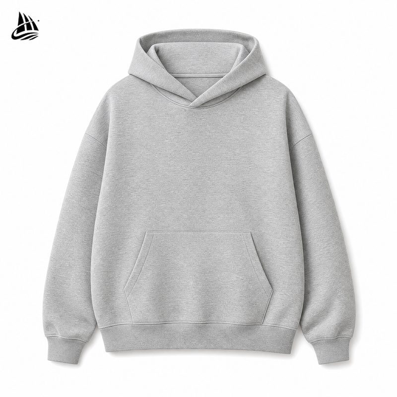 Custom Oversized Light Grey Hoodie Wholesale wholesale