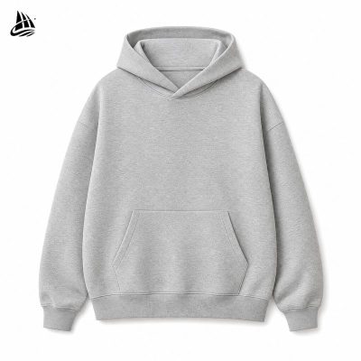 Custom Oversized Light Grey Hoodie Wholesale