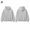 Custom Oversized Light Grey Hoodie Wholesale