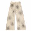 Custom Washed Wide-Leg Utility Pants Wholesale