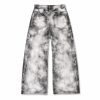 Custom Bleach Wash Wide-Leg Jeans Wholesale