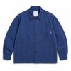 Custom Navy Work Jacket with Chest Pockets Wholesale