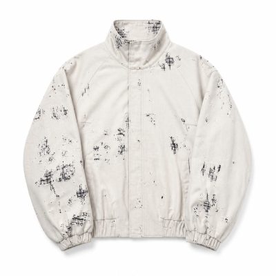Custom Splatter Print Bomber Jacket Wholesale