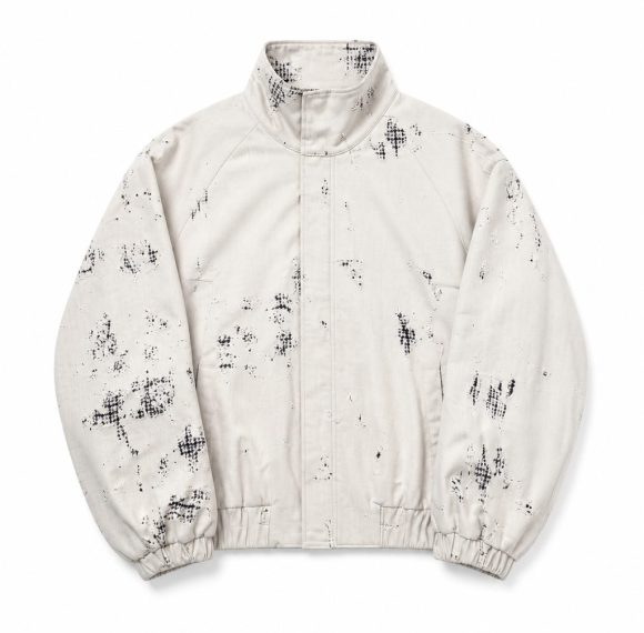 Custom Splatter Print Bomber Jacket Wholesale