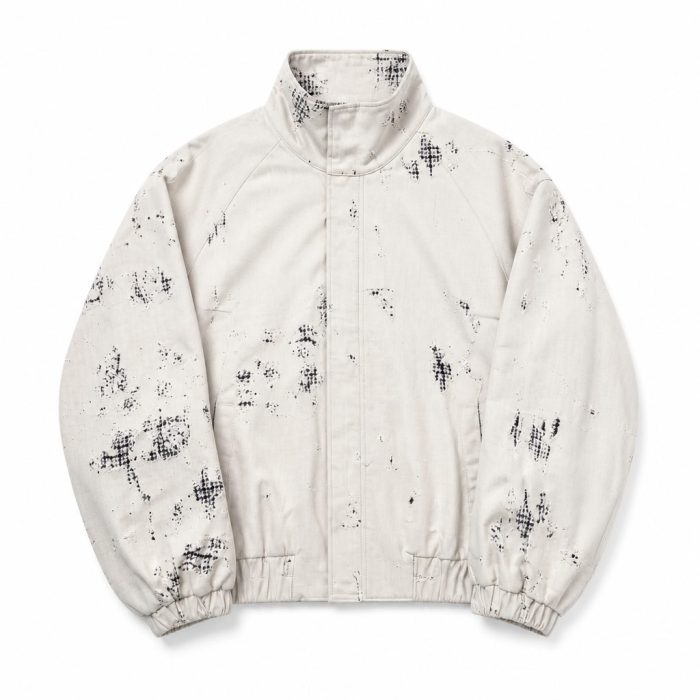 Custom Splatter Print Bomber Jacket Wholesale
