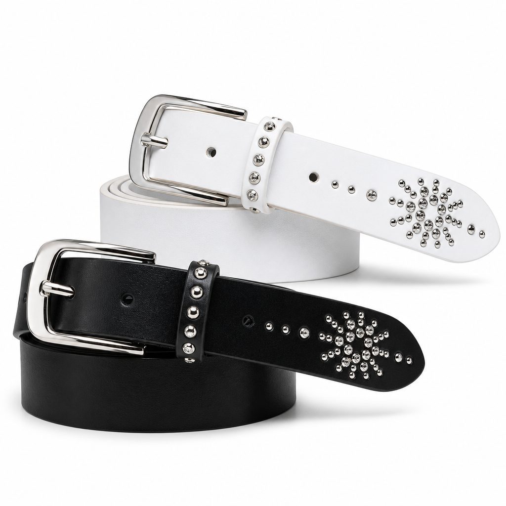 Custom Star Studded Leather Belt Wholesale wholesale