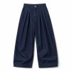 Custom Pleated Wide-Leg Jeans Wholesale