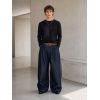 Custom Pleated Wide-Leg Jeans Wholesale