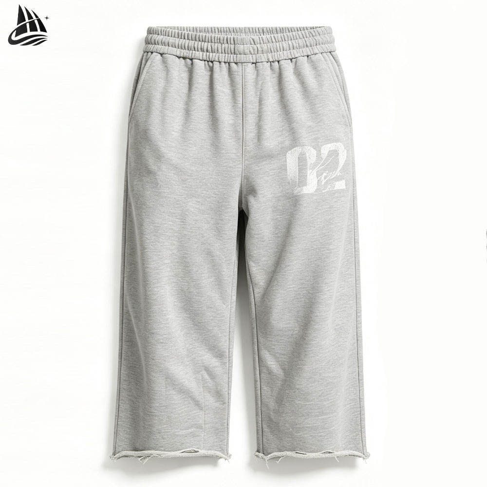 Custom Graphic Cropped Sweatpants Wholesale wholesale