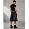 Custom Black Denim Shorts Wholesale