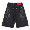 Custom Black Denim Shorts Wholesale
