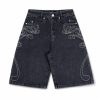 Custom Black Denim Shorts Wholesale