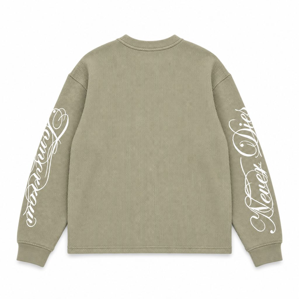 Custom Waffle Knit Sweatshirt Wholesale wholesale