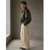 Custom Brown PU Bomber Jacket Wholesale