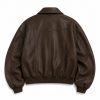 Custom Brown PU Bomber Jacket Wholesale