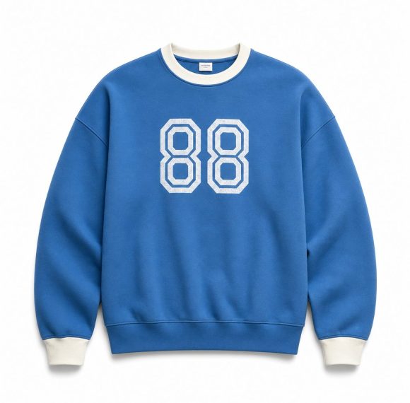 Custom Blue 88 Crewneck Sweatshirt Wholesale