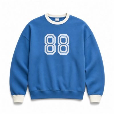 Custom Blue 88 Crewneck Sweatshirt Wholesale