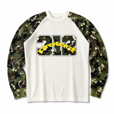 Custom Camo Sleeve Crewneck Sweatshirt Wholesale